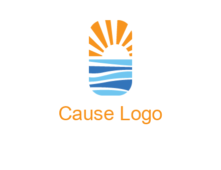 sunset and the sea logo