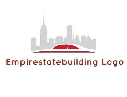 cityscape logo with a rooftop of a car