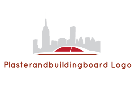 cityscape logo with a rooftop of a car