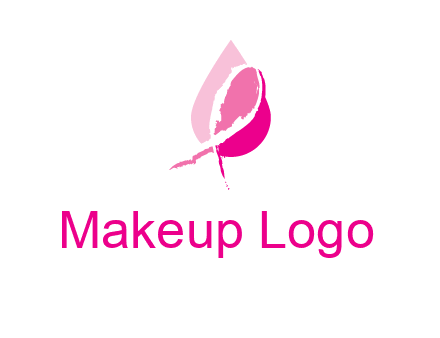 pink cancer ribbon in drop logo