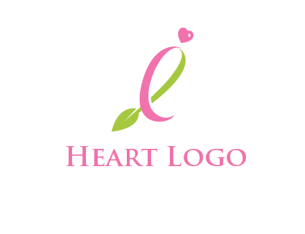 pink cancer ribbon attached to a sprout with a heart logo