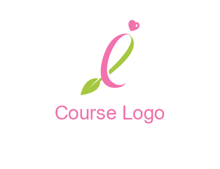 pink cancer ribbon attached to a sprout with a heart logo