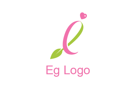 pink cancer ribbon attached to a sprout with a heart logo