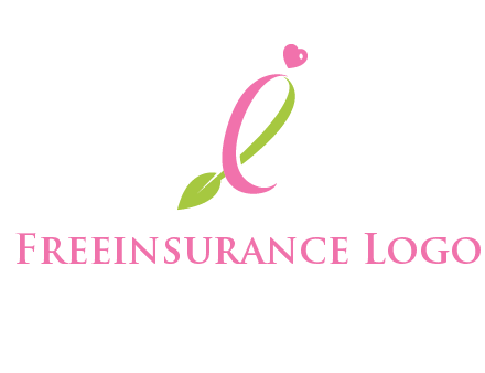 pink cancer ribbon attached to a sprout with a heart logo