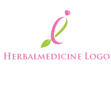 pink cancer ribbon attached to a sprout with a heart logo