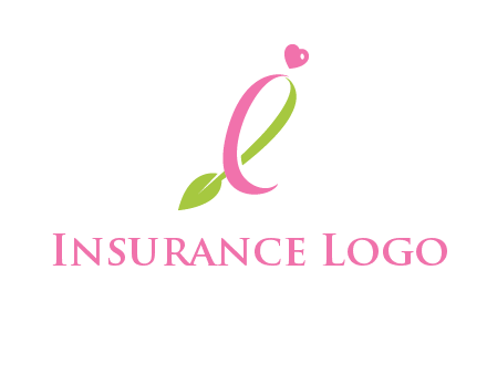 pink cancer ribbon attached to a sprout with a heart logo