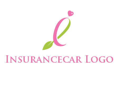 pink cancer ribbon attached to a sprout with a heart logo