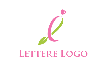 pink cancer ribbon attached to a sprout with a heart logo