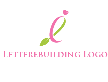 pink cancer ribbon attached to a sprout with a heart logo