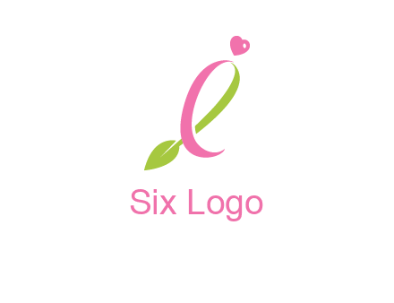 pink cancer ribbon attached to a sprout with a heart logo