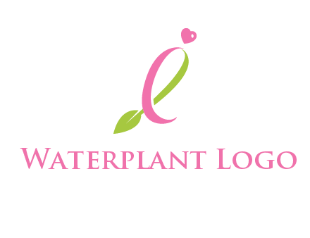 pink cancer ribbon attached to a sprout with a heart logo