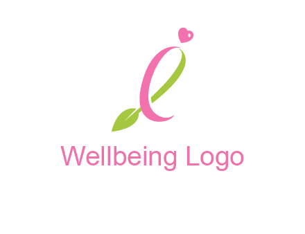 pink cancer ribbon attached to a sprout with a heart logo
