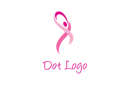 pink cancer ribbon logo