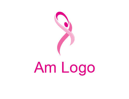 pink cancer ribbon logo