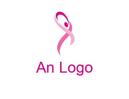 pink cancer ribbon logo