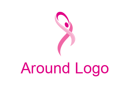 pink cancer ribbon logo