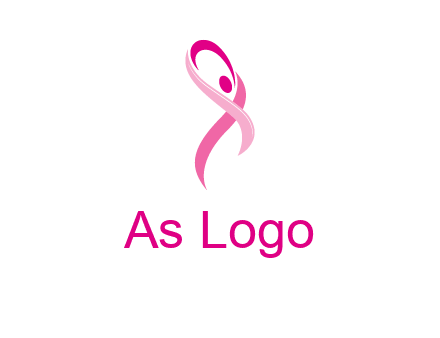 pink cancer ribbon logo