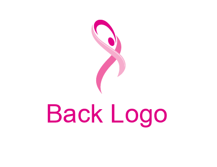 pink cancer ribbon logo