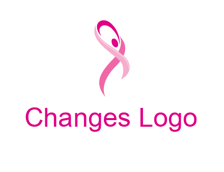 pink cancer ribbon logo
