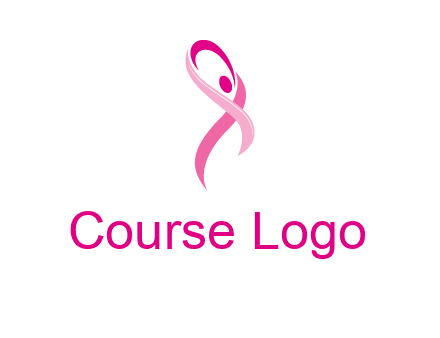 pink cancer ribbon logo
