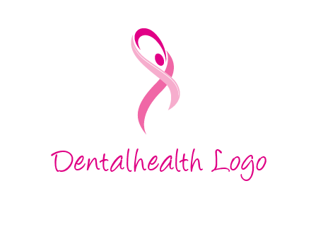 pink cancer ribbon logo