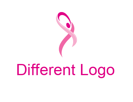 pink cancer ribbon logo