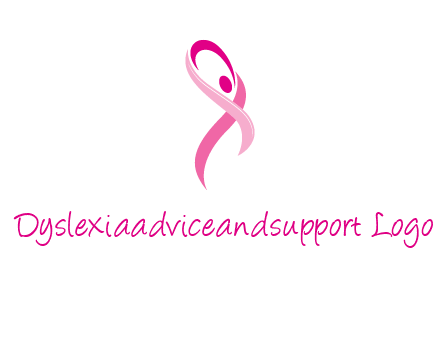 pink cancer ribbon logo