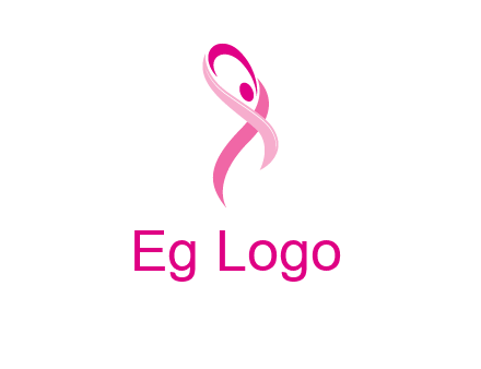 pink cancer ribbon logo
