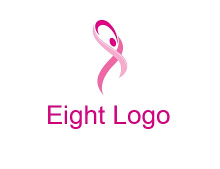 pink cancer ribbon logo