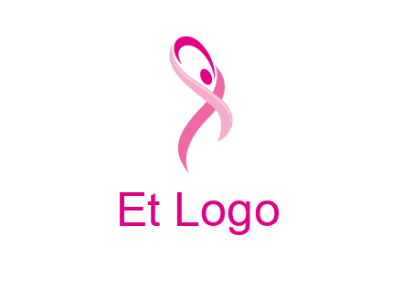 pink cancer ribbon logo