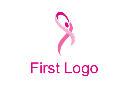 pink cancer ribbon logo