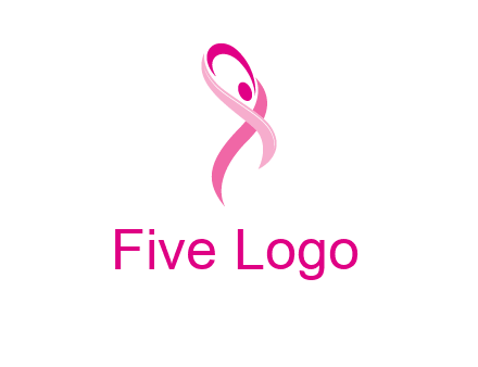 pink cancer ribbon logo