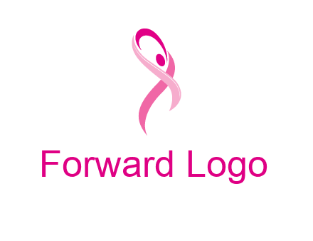 pink cancer ribbon logo