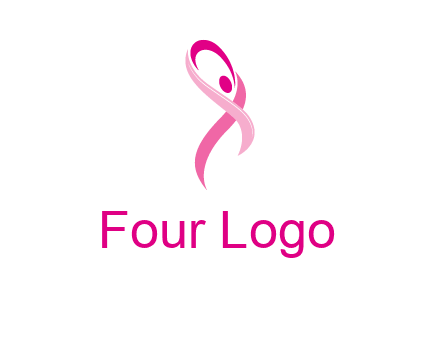 pink cancer ribbon logo