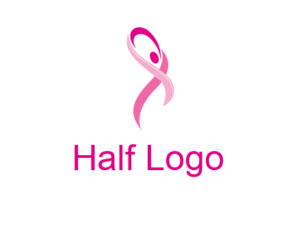 pink cancer ribbon logo