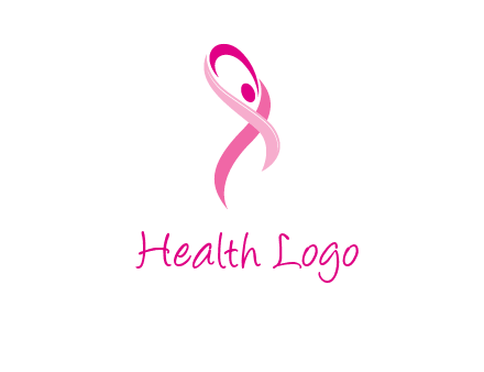 pink cancer ribbon logo