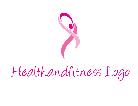 pink cancer ribbon logo