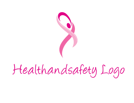 pink cancer ribbon logo