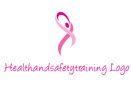 pink cancer ribbon logo