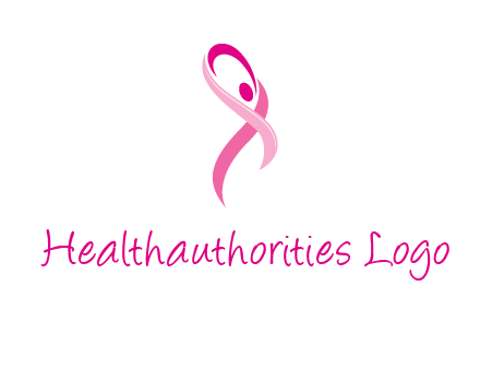 pink cancer ribbon logo
