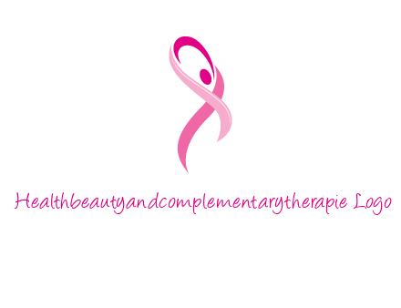 pink cancer ribbon logo