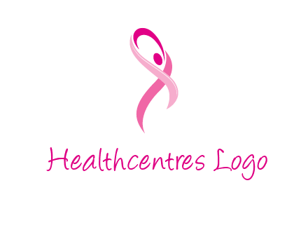 pink cancer ribbon logo