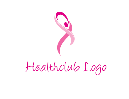 pink cancer ribbon logo