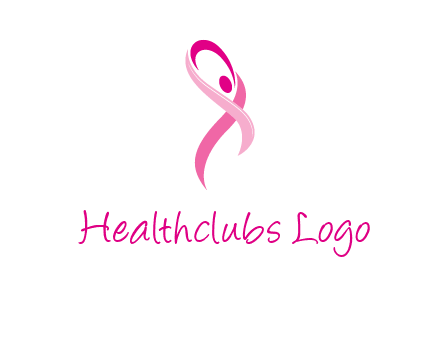 pink cancer ribbon logo