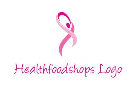 pink cancer ribbon logo