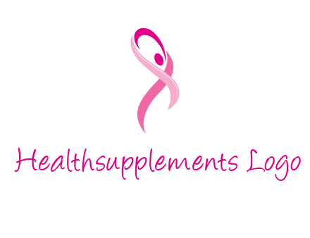 pink cancer ribbon logo