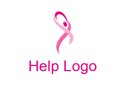 pink cancer ribbon logo