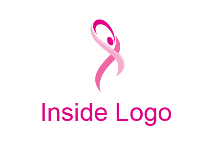 pink cancer ribbon logo