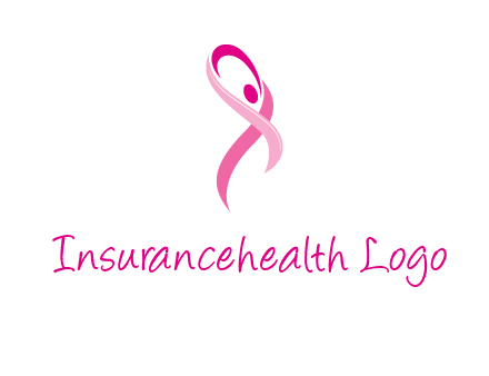 pink cancer ribbon logo