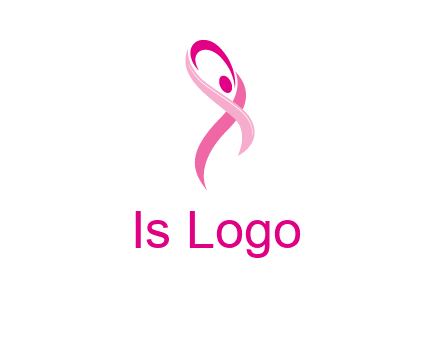 pink cancer ribbon logo